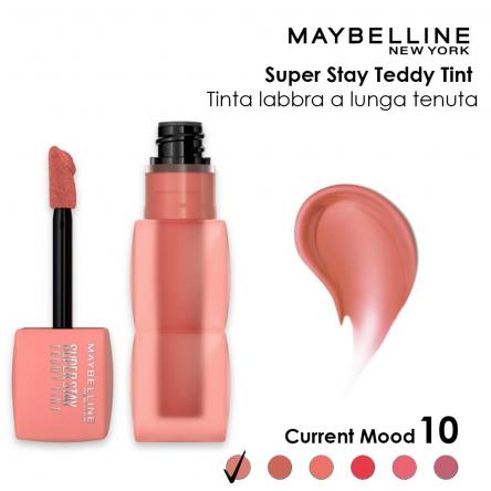 Maybelline teddy tint tinta labbra effetto matte vellutato 10