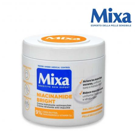 Mixa cica mixa body niacinamide bright crema anti macchie pelle secca e spenta vaso 400 ml