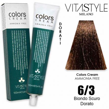 Vitastyle colors cream senza ammoniaca 100 ml 6.3