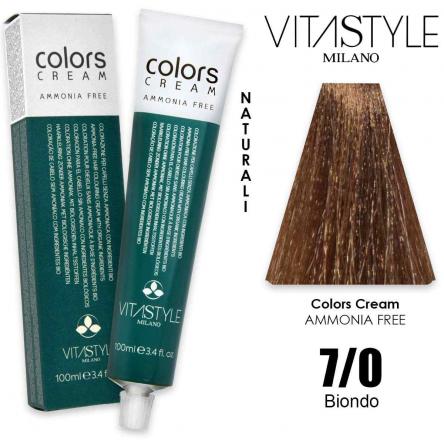 Vitastyle colors cream senza ammoniaca 100 ml 7.0