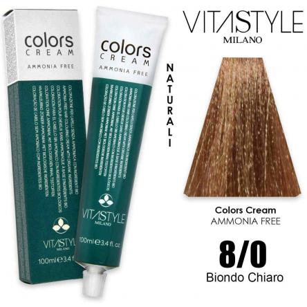 Vitastyle colors cream senza ammoniaca 100 ml 8.0