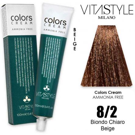 Vitastyle colors cream senza ammoniaca 100 ml 8.2