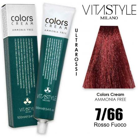 Vitastyle colors cream senza ammoniaca 100 ml 7.66
