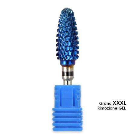 Melcap punta fresa tungsteno forma shark grana xxxl per rimozione gel