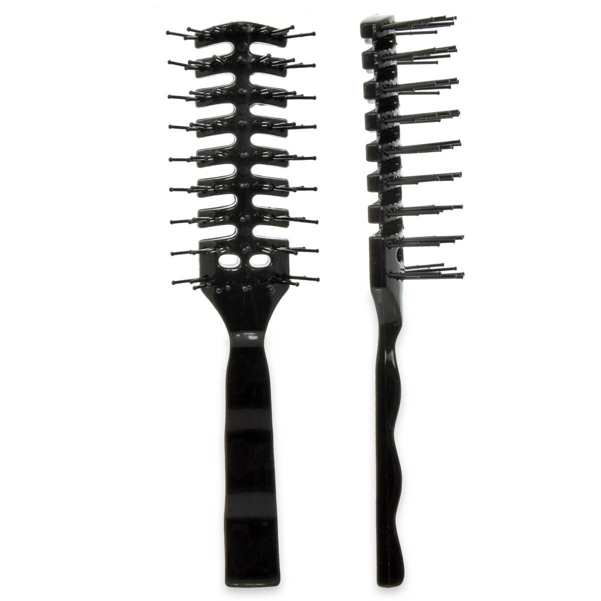 Sibel vented brush croc black l