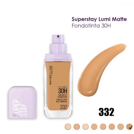 Maybelline fondotinta liquido superstay lumi matte 30h n. 332