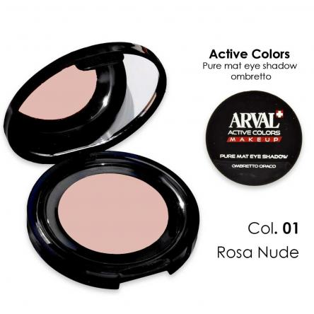 ARVAL Pure mat eye shadow n. 01 - rosa nude   ombretto opaco