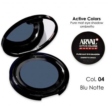 ARVAL Pure mat eye shadow n. 04 - blu notte     ombretto opaco