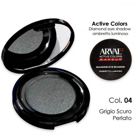 ARVAL Diamond eye shadow n. 04 - grigio scuro perlato   ombretto luminoso