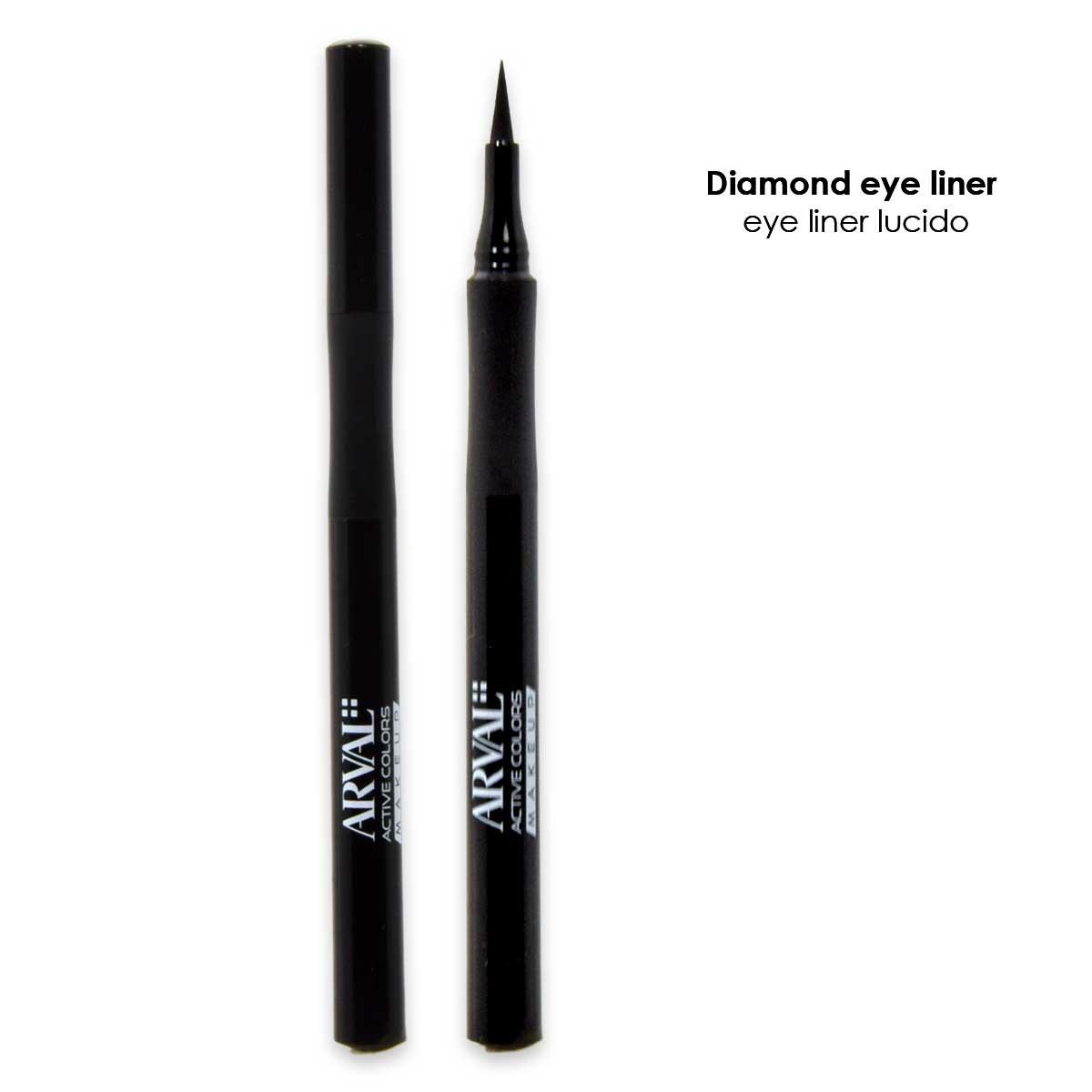ARVAL Diamond eye liner - nero    eye liner lucido - pennarello