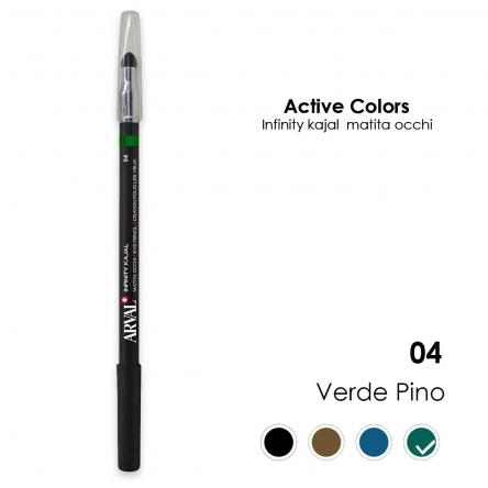 ARVAL Infinity kajal n. 04 - verde pino     matita occhi - legno