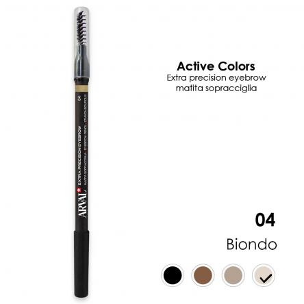 ARVAL Extra precision eyebrow n. 04 - biondo            matita sopracciglia - legno