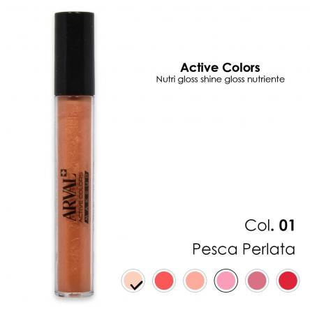 ARVAL Nutri gloss shine n. 01 - pesca perlato gloss nutriente