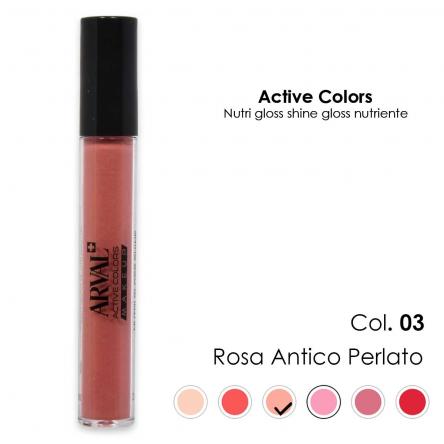 ARVAL Nutri gloss shine n. 03 - rosa antico perlato gloss nutriente