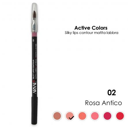 ARVAL Silky lips contour n. 02 - rosa antico matita labbra - legno