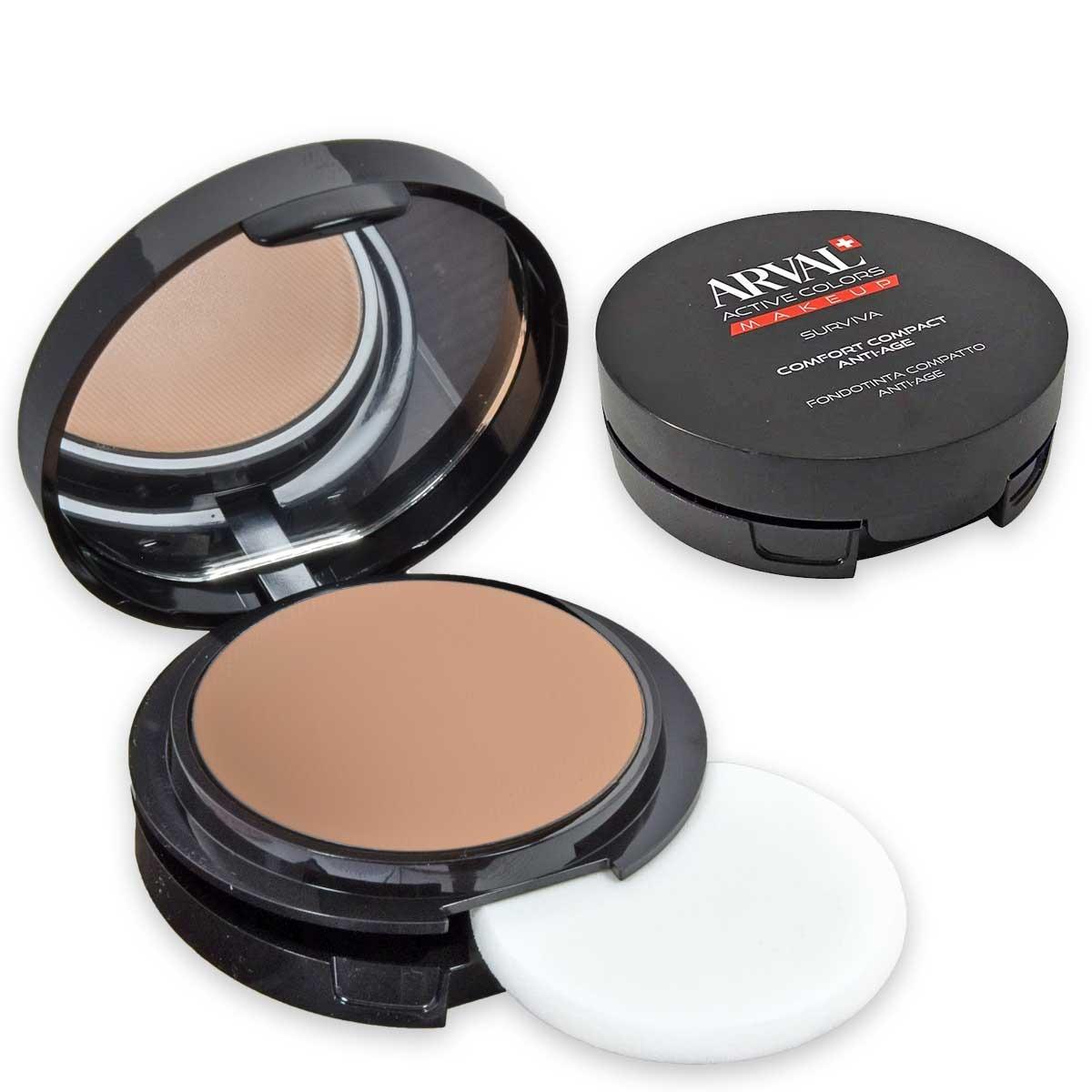 ARVAL SURVIVA - Comfort compact anti-age n. 02 - beige rosato caldo   fondotinta compatto anti-age  tr 8ml