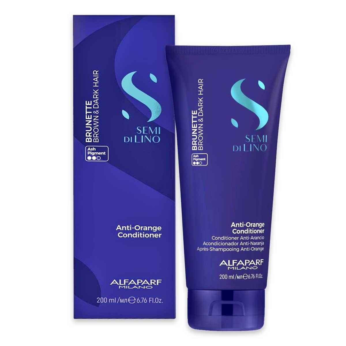 ALFAPARF MILANO SEMI DI LINO BRUNETTE ANTI-ORANG.COND.200ml