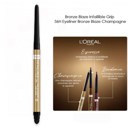 L'oreal infaillible automatic grip eyeliner n.15 champagne