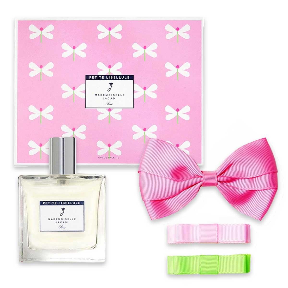 Jacadi mademoiselle petite libellule gift set - edt 100 ml + hair clips
