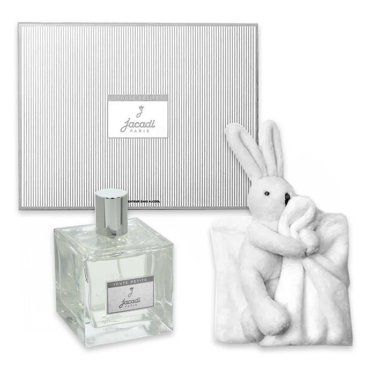 Jacadi le bebe' gift set - scented water 100 ml + white bunny