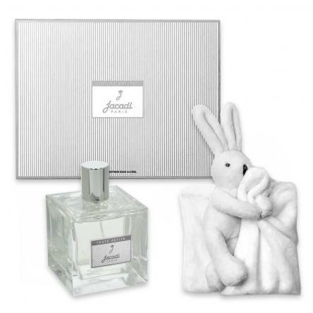 Jacadi le bebe' gift set - scented water 100 ml + white bunny
