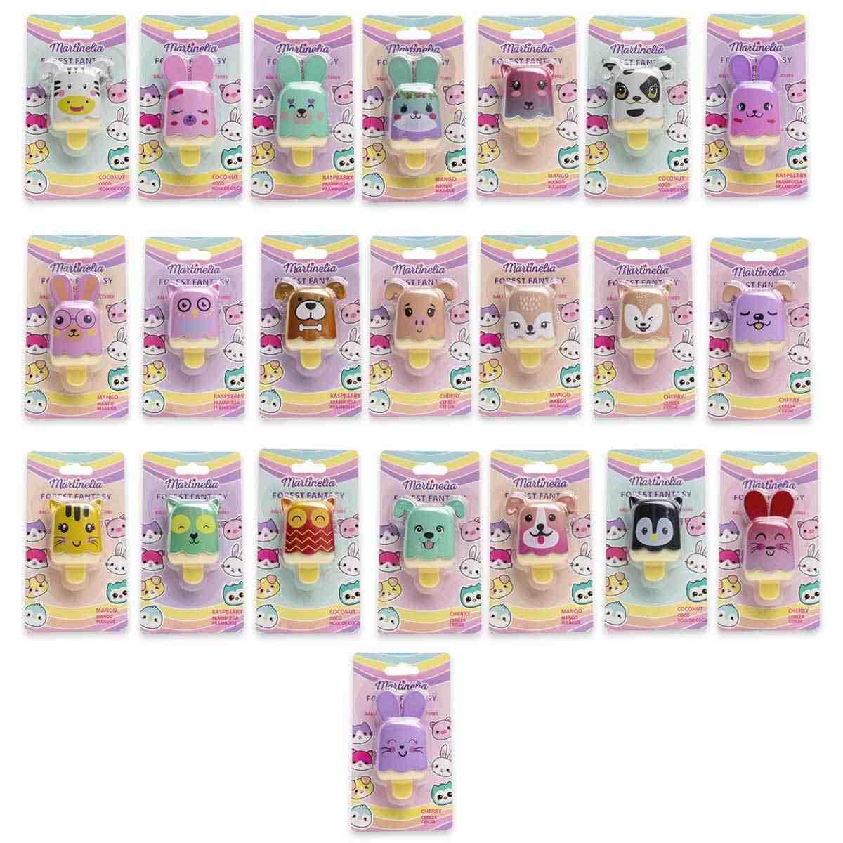 Martinelia world forest fantasy lip balm floorstand 144 pezzi