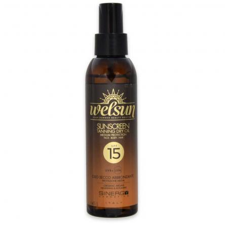 Sinergy welsun sunscreen tanning dry oil spf15 - 150ml