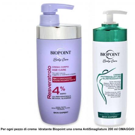 Biopoint  crema corpo age care 500 ml resveratrolo