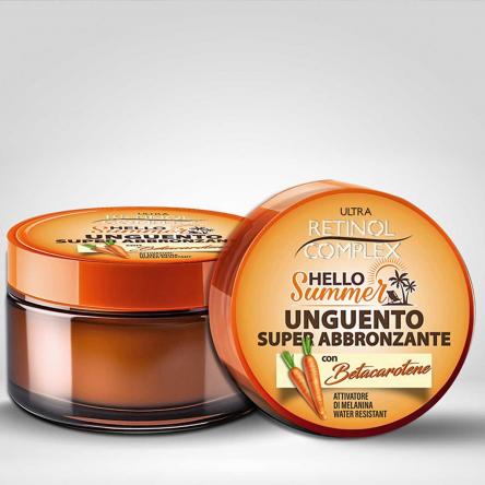 Retinol complex hello summer unguento super abbronzante carota 150 ml