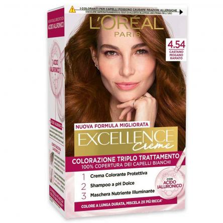 L'oreal colorazione triplo trattamento excellence n° 4.54