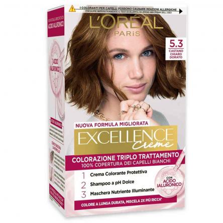 L'oreal colorazione triplo trattamento excellence n° 5.3