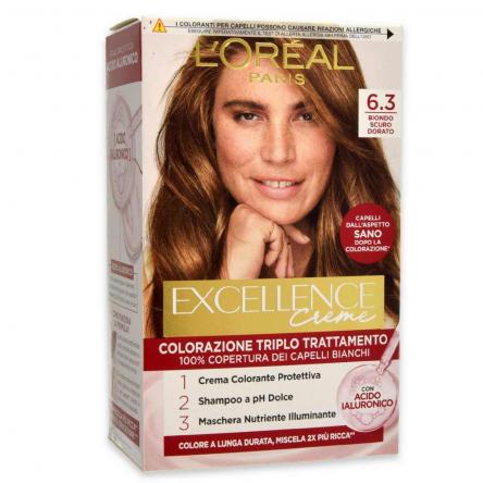 L'oreal colorazione triplo trattamento excellence n° 6.3