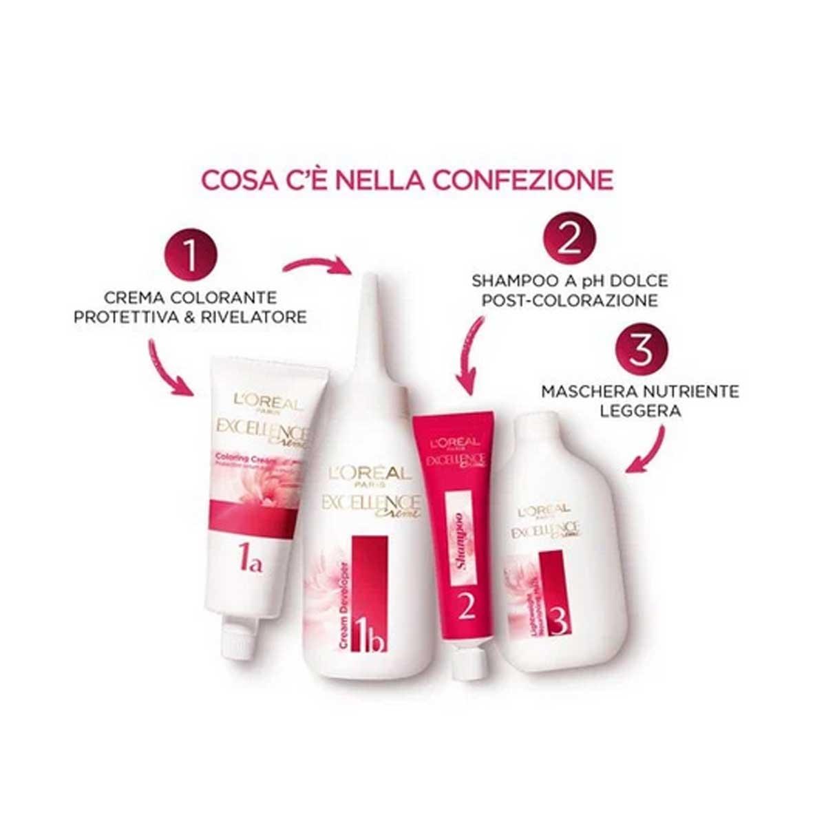 L'oreal colorazione triplo trattamento excellence n° 7 biondo