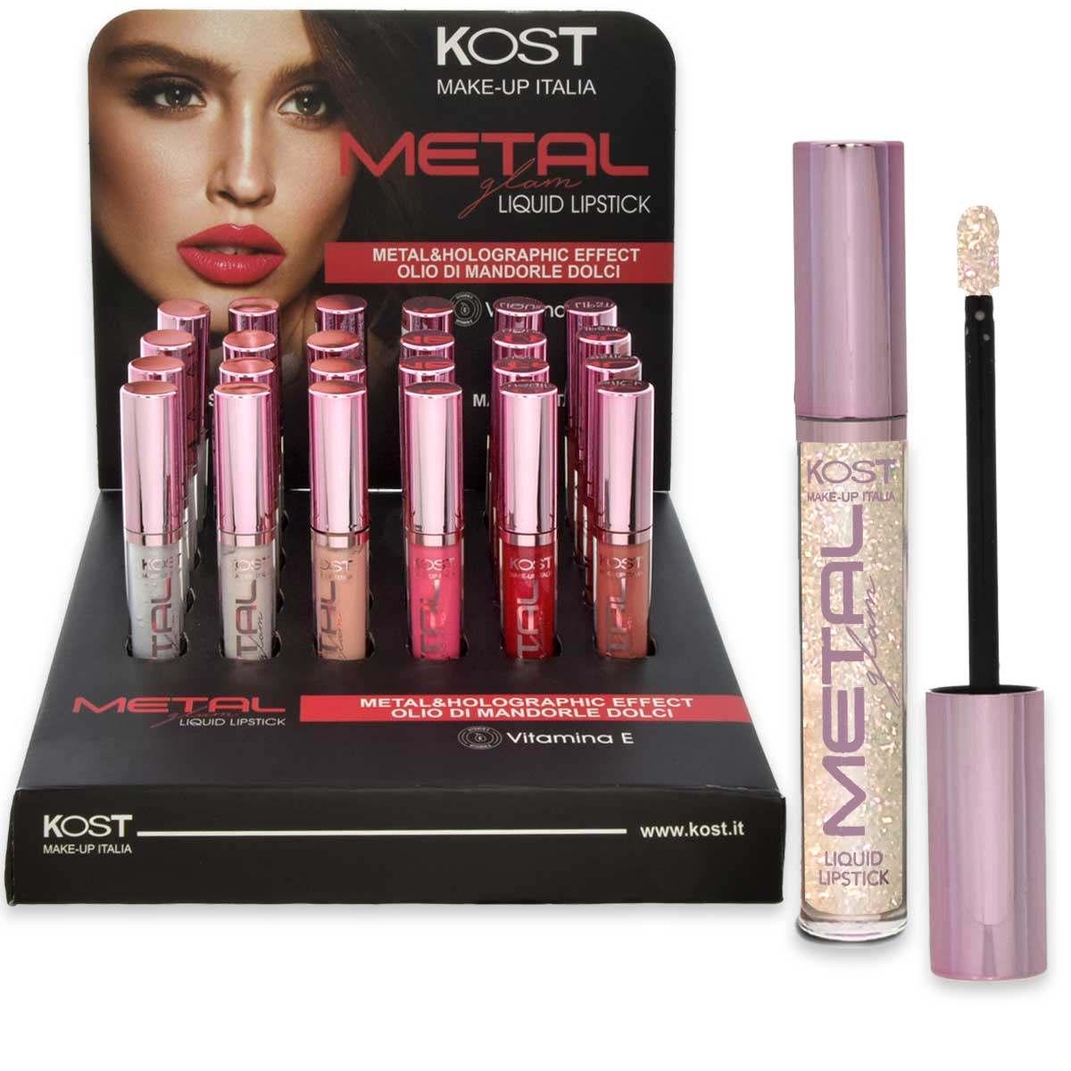 Display lip metal glam kost 01 (24 pezzi)