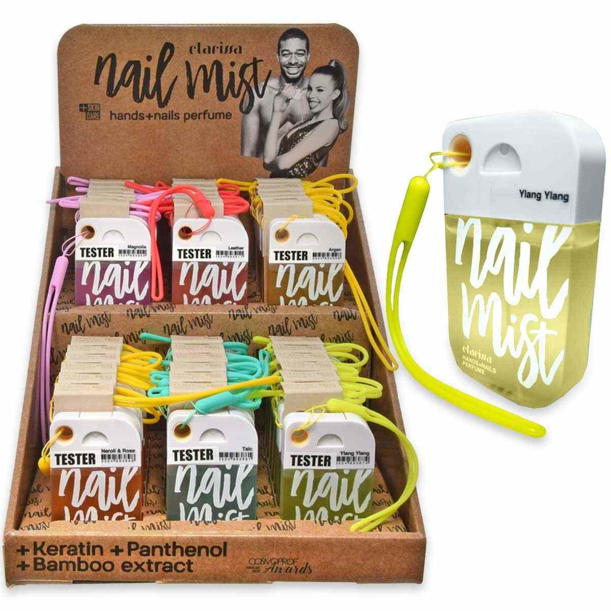 Clarissa display da banco nail mist profumo mani e unghie 36 pezzi + 6 tester