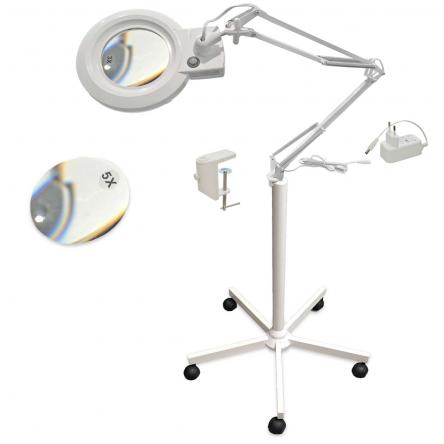 Muster lente ingrandimento  luce fredda 2 lenti 3/5 diotrie a stativo - led