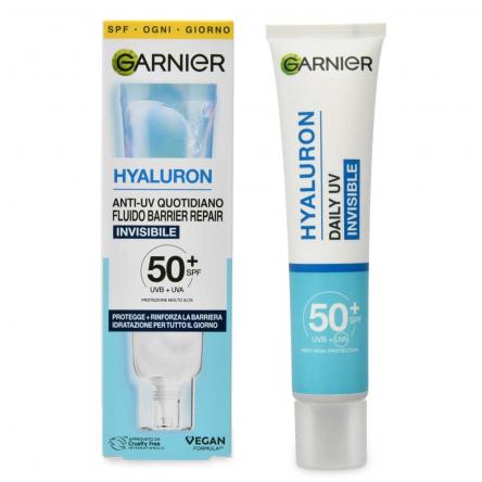 Garnier hyaluron anti-uv quotidiano barrier repair invisible spf50+ 40 ml