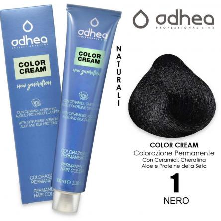 Odhea color cream con ammoniaca 100 ml - 1 nero