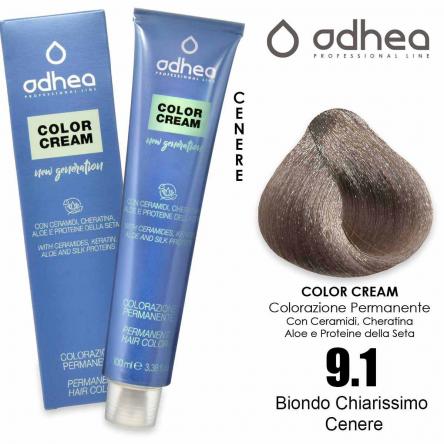 Odhea color cream con ammoniaca 100 ml - 9.1 biondo chiarissimo cenere