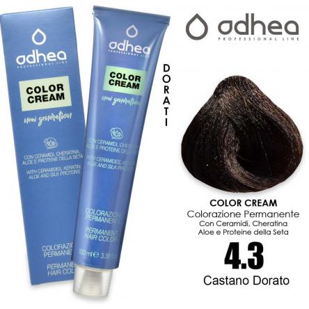 Odhea color cream con ammoniaca 100 ml - 4.3 castano dorato