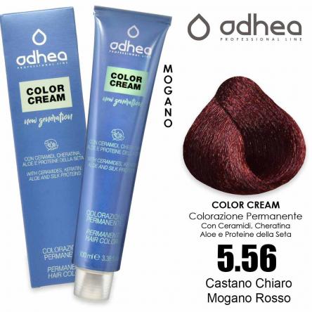 Odhea color cream con ammoniaca 100 ml - 5.56 castano chiaro mogano rosso