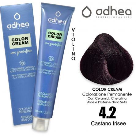 Odhea color cream con ammoniaca 100 ml - 4.2 castano irisee