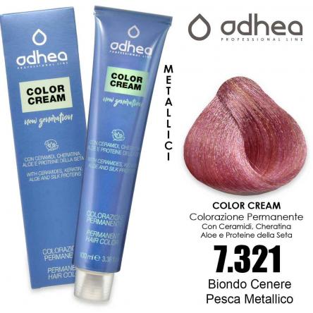 Odhea color cream con ammoniaca 100 ml - 7.321 chrome coral