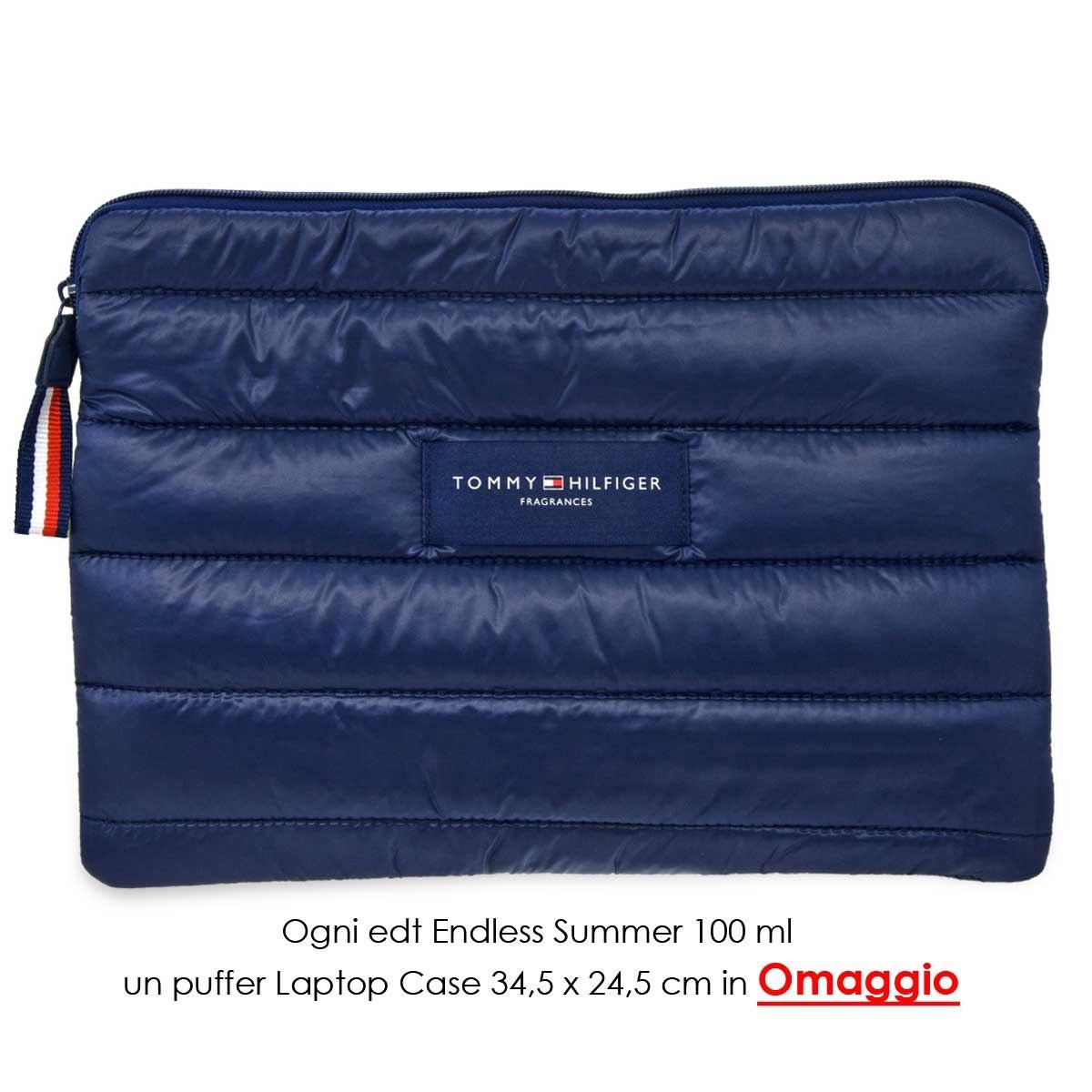 Tommy hilfiger endless summer edt 100 ml uomo + laptop case omaggio