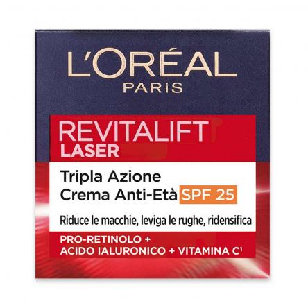 L'oreal revitalift laser tripla zione crema anti eta' spf25 50 ml