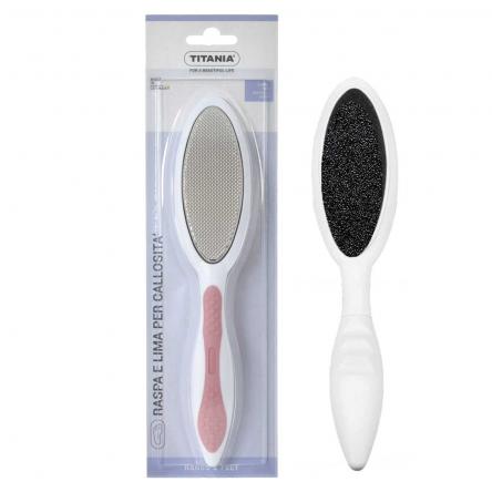 Titania bifaccia lima/raspa manico soft touch