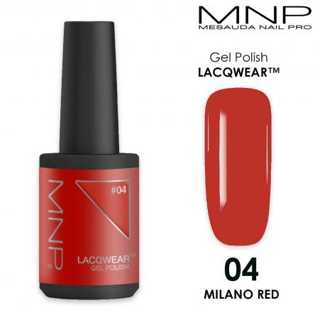 MESAUDA LACQWEAR MNP 10 ML Gel Polish 04 Milano Red