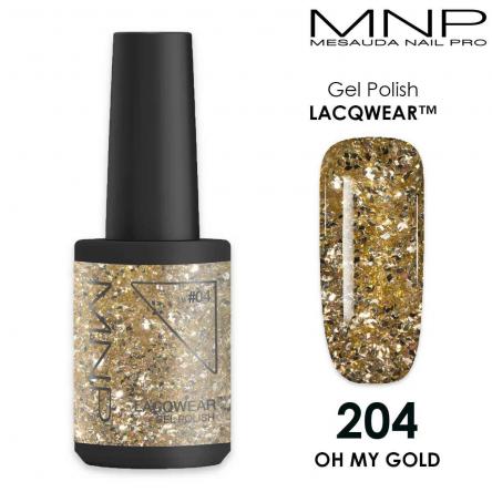 MESAUDA LACQWEAR MNP 10 ML Gel Polish 204 Oh My Gold