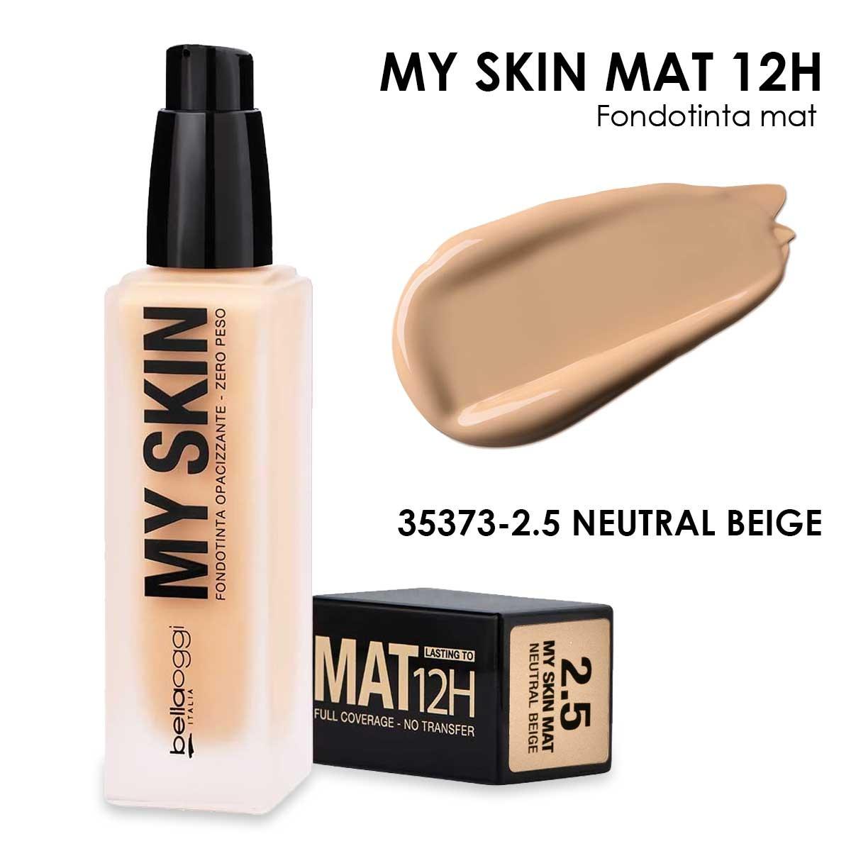 My skin mat 12h fondotinta matificante neutral beige