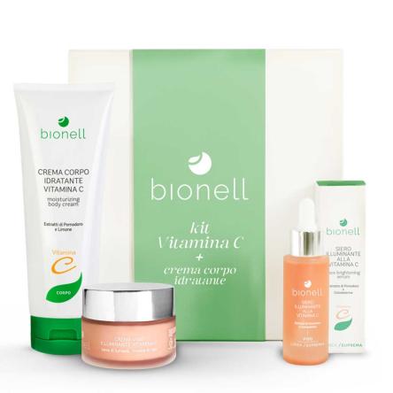 Bionell kit vitamina c (crema suprema vit.c + siero vit.c.) + crema corpo i.250 ml